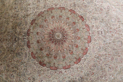 Traditional Silk On Silk China Rug With A Medallion Design-id10
