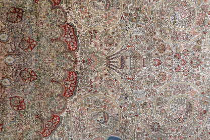Traditional Silk On Silk China Rug With A Medallion Design-id11
