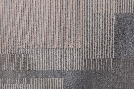 Modern Wool Multicolor Handmade Area Rug