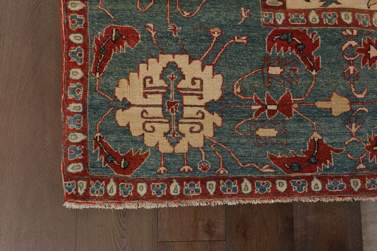 Fine-Handmade Oversized Wool Persian Heriz Rug