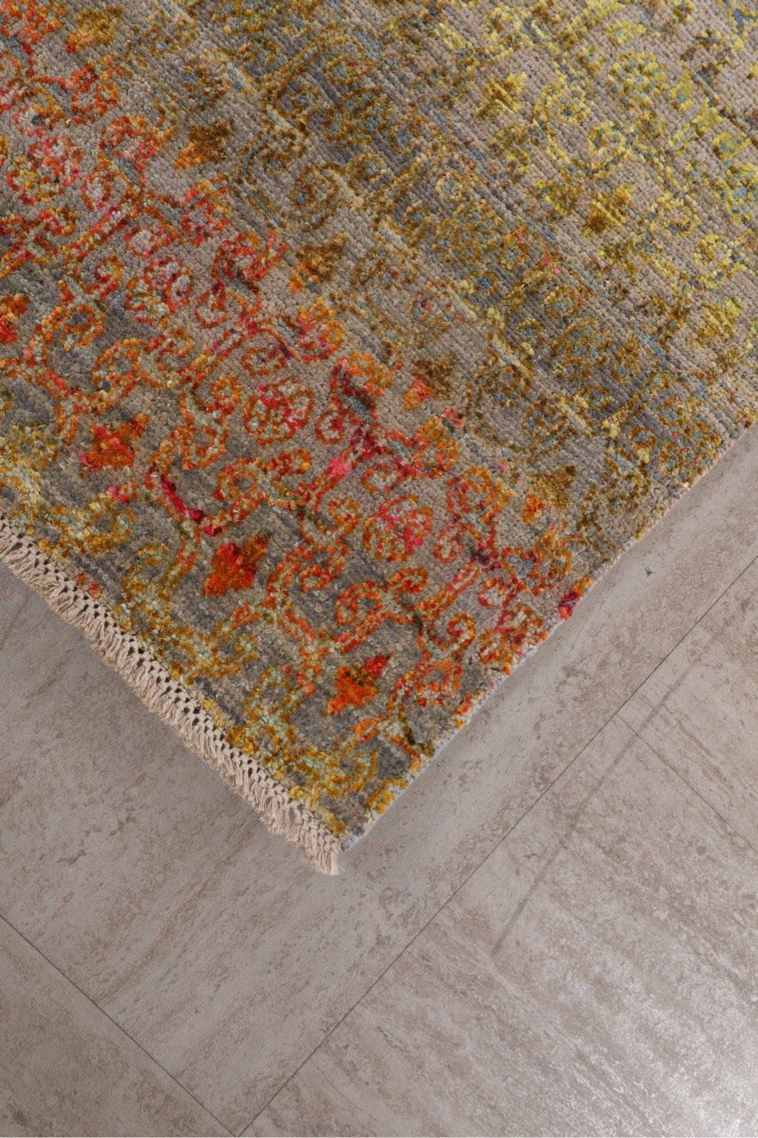 Modern Transitional Indian Silk Runner