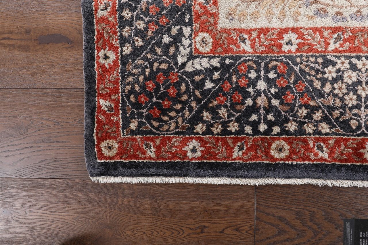 Semi Antique Silk Kashmir Rug French Design product image #27844549443754