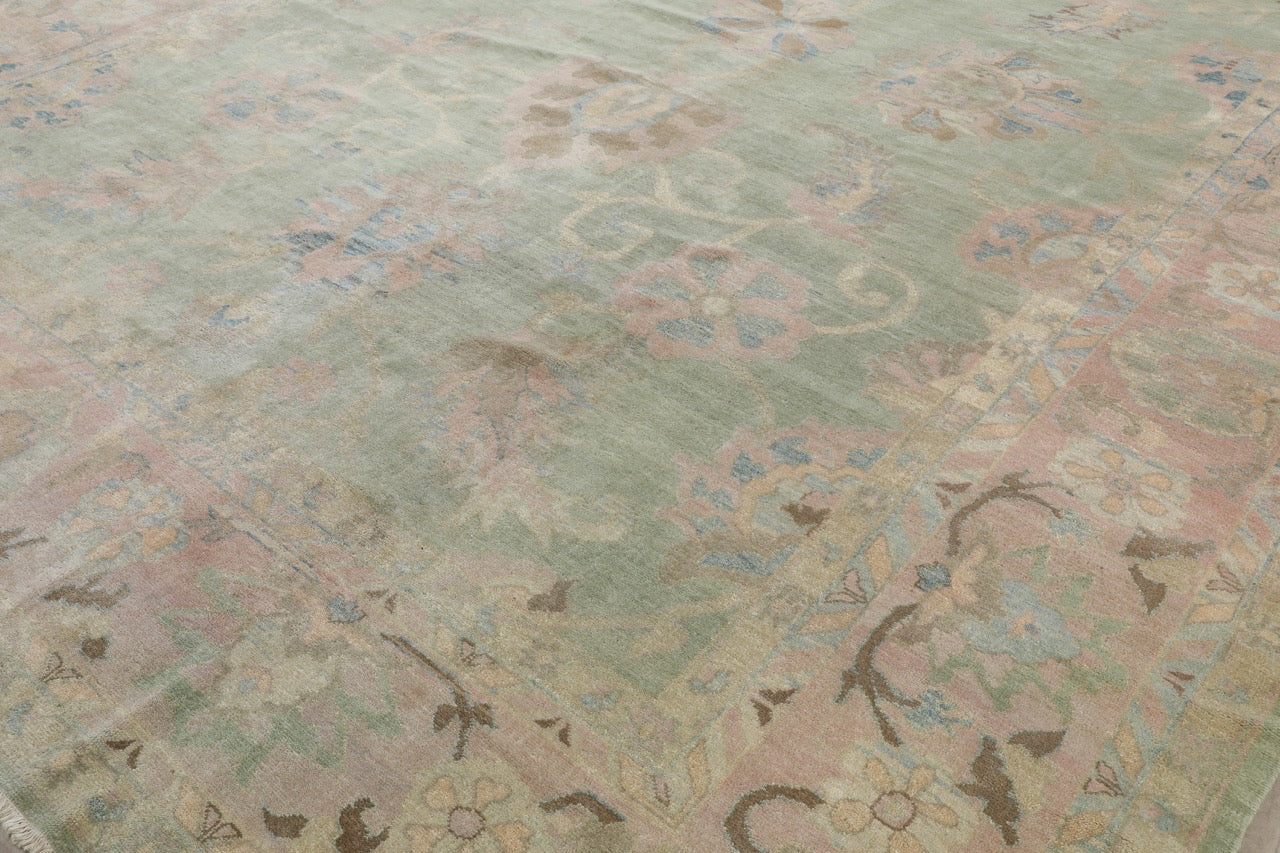 Handmade Fine Egyptian Floral Wool Carpet