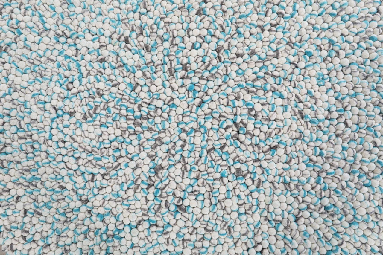 613 - Modern Kelt Multicolor Wool Rug