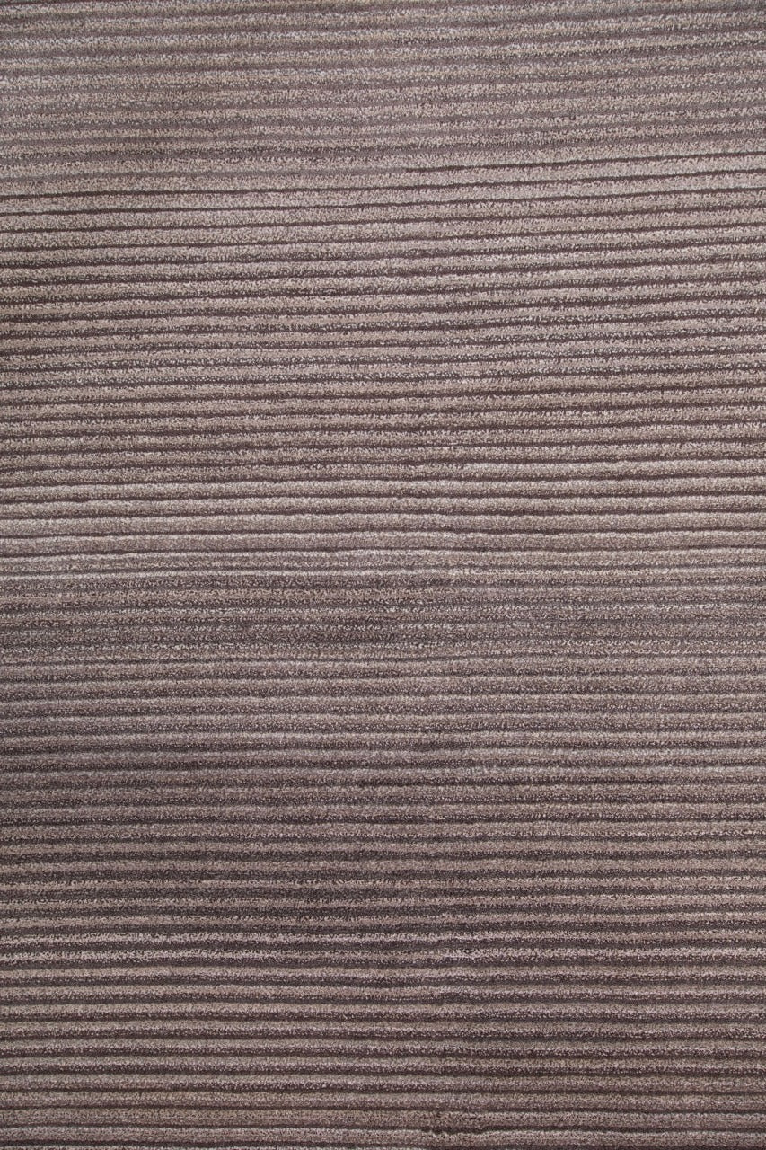 Handmade Modern Striped Wool Multicolor Tibetan Area Rug