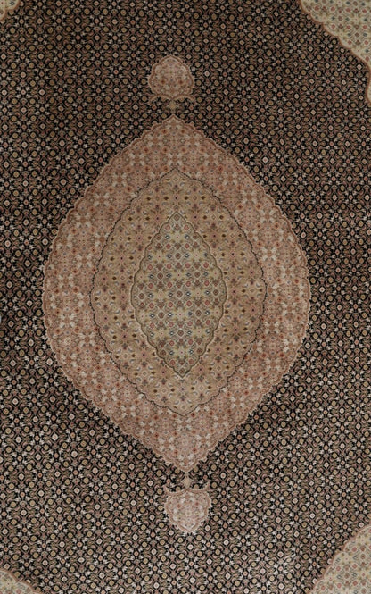 Original Fine Handmade Wool And Silk Rug with Herati Design-id5
