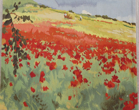 953 - Handmade Wool Monet Garden Tapestry