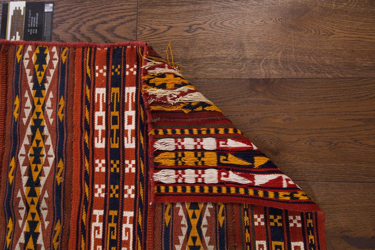 Russian Handmade Antique Traditional Rug
