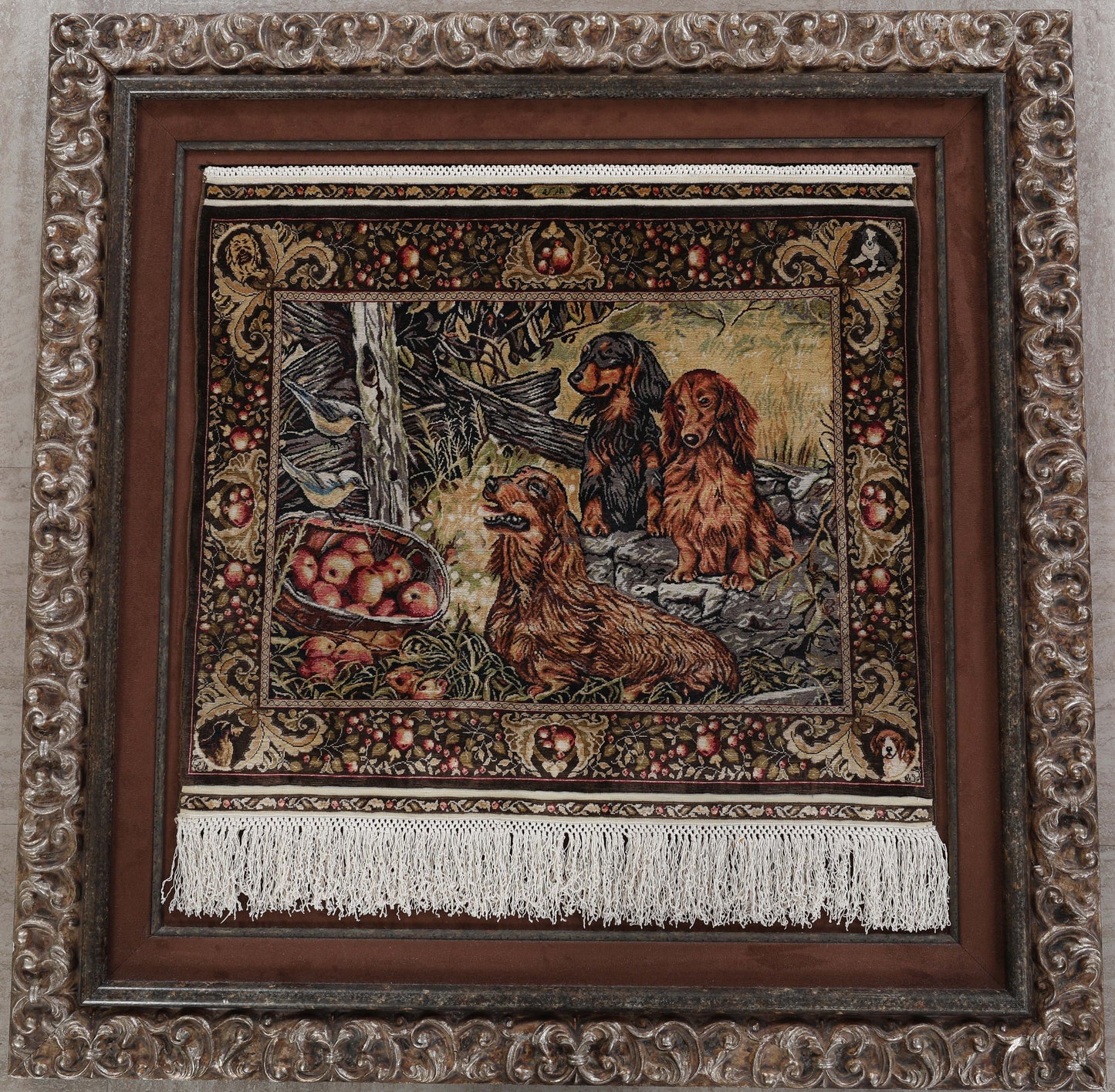 Framed Turkish Hereke Rug