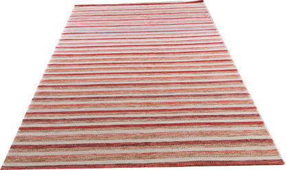 Handmade Modern Striped Multicolor Wool Kilim-id2

