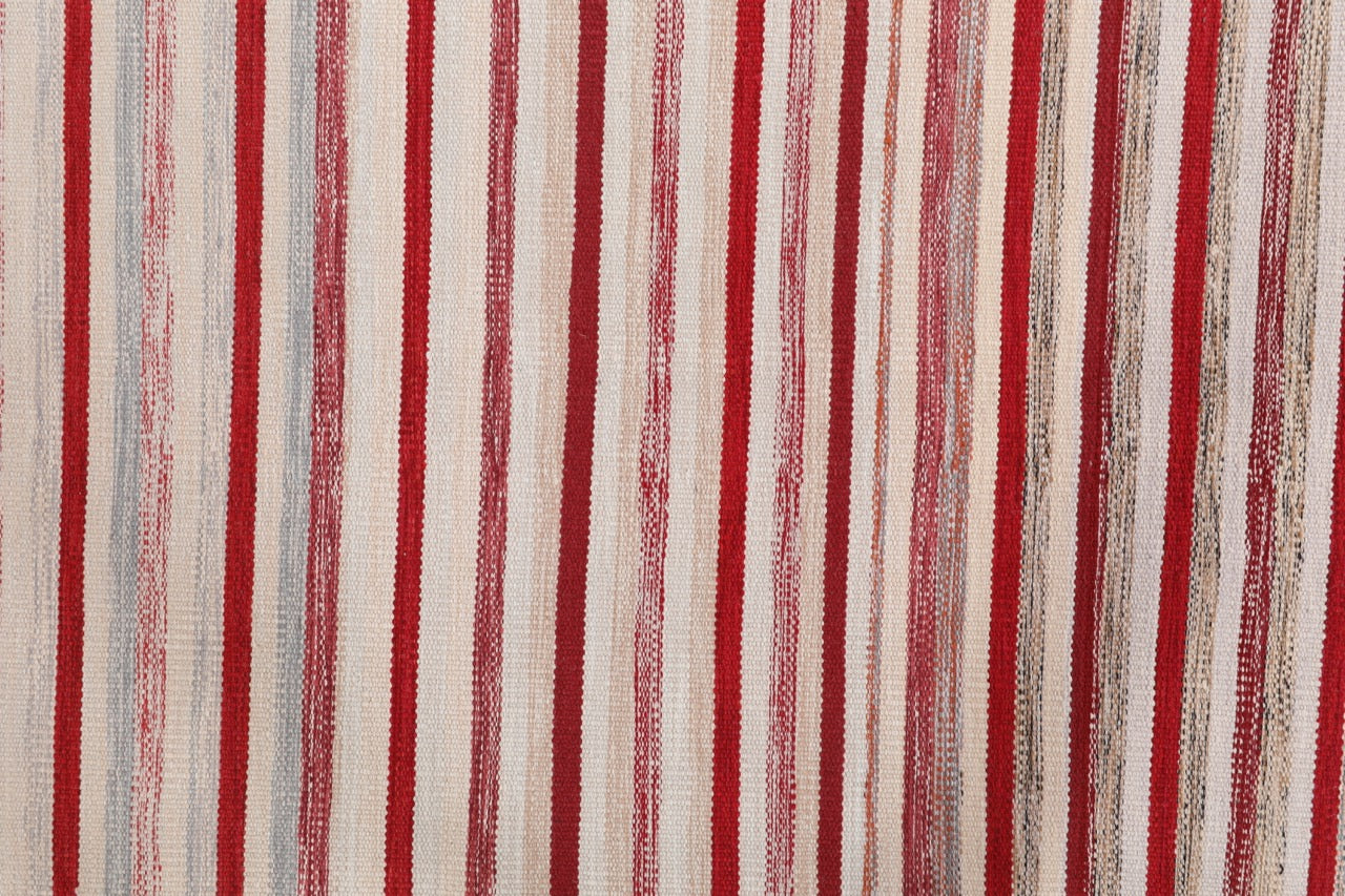 Handmade Modern Striped Multicolor Wool Kilim product image #27645744185514