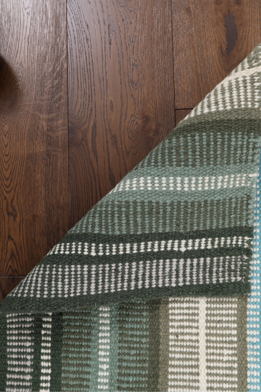 Flat Weave Handmade Modern Multicolor Nepal Kilim