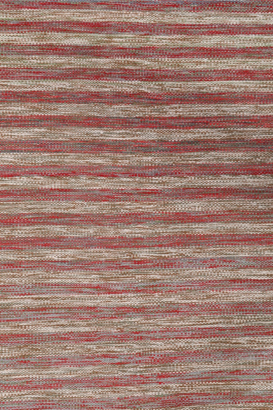 Handmade Modern Striped Multicolor Wool Kilim