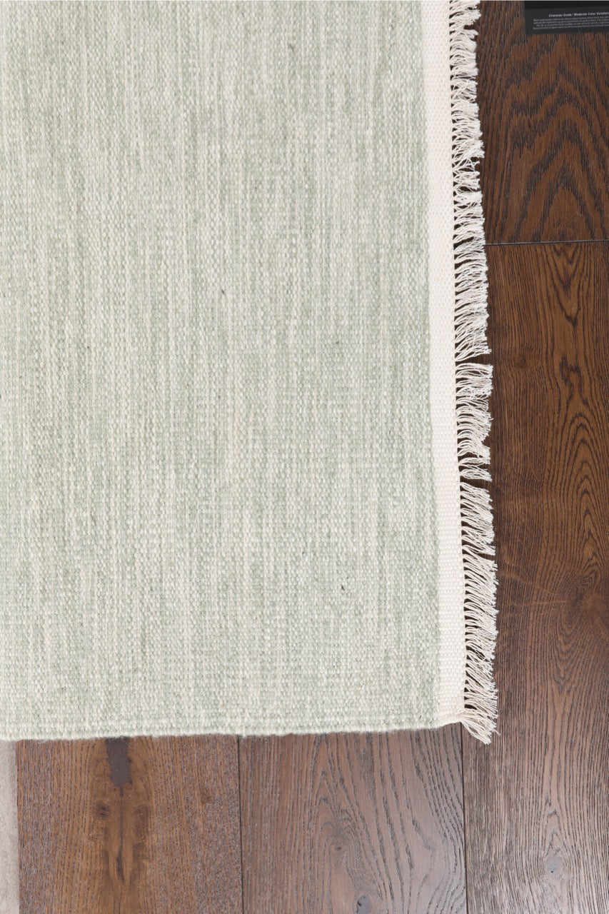 Modern Wool Silk Multicolor Nepali Flat Weave Kilim