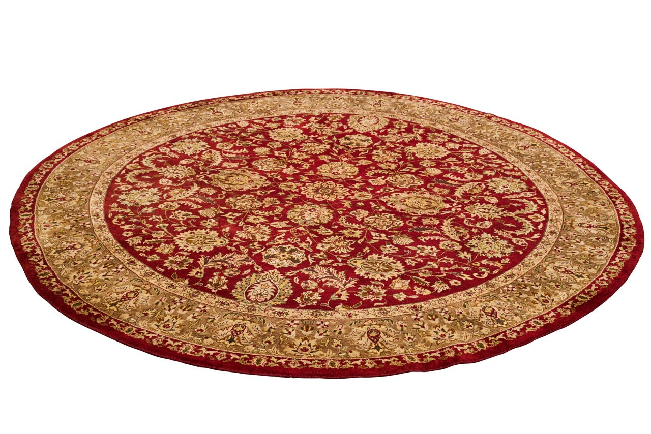 Traditional Wool Floral Indian  Round Rug product image #27139822616746