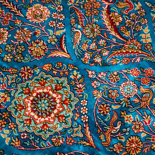 Kashmir Silk Four Season Persian Design Area Rug