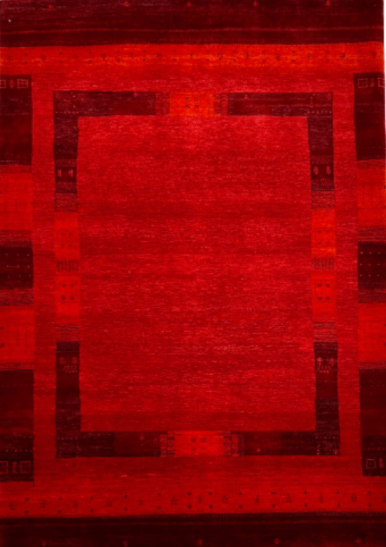 Indian Handwoven Gashgai Similar To Navaho Area Rug