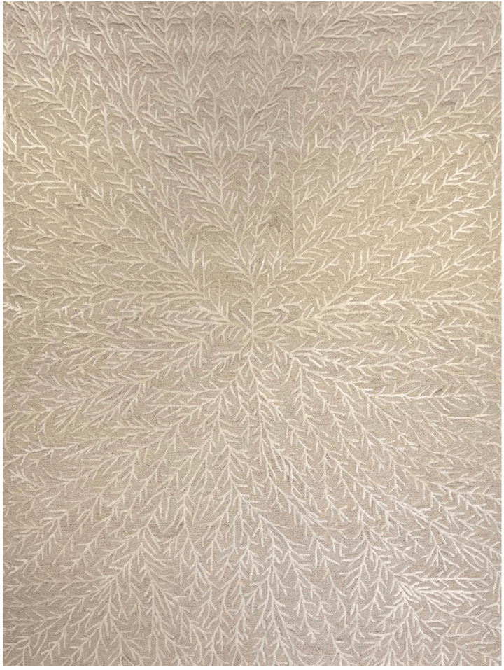 Modern Indian  Snow Flake Wool Hand Tufted Rug product image #27564132925610
