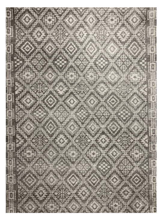 708 - Indian Modern Handmade Indian Wool Carpet