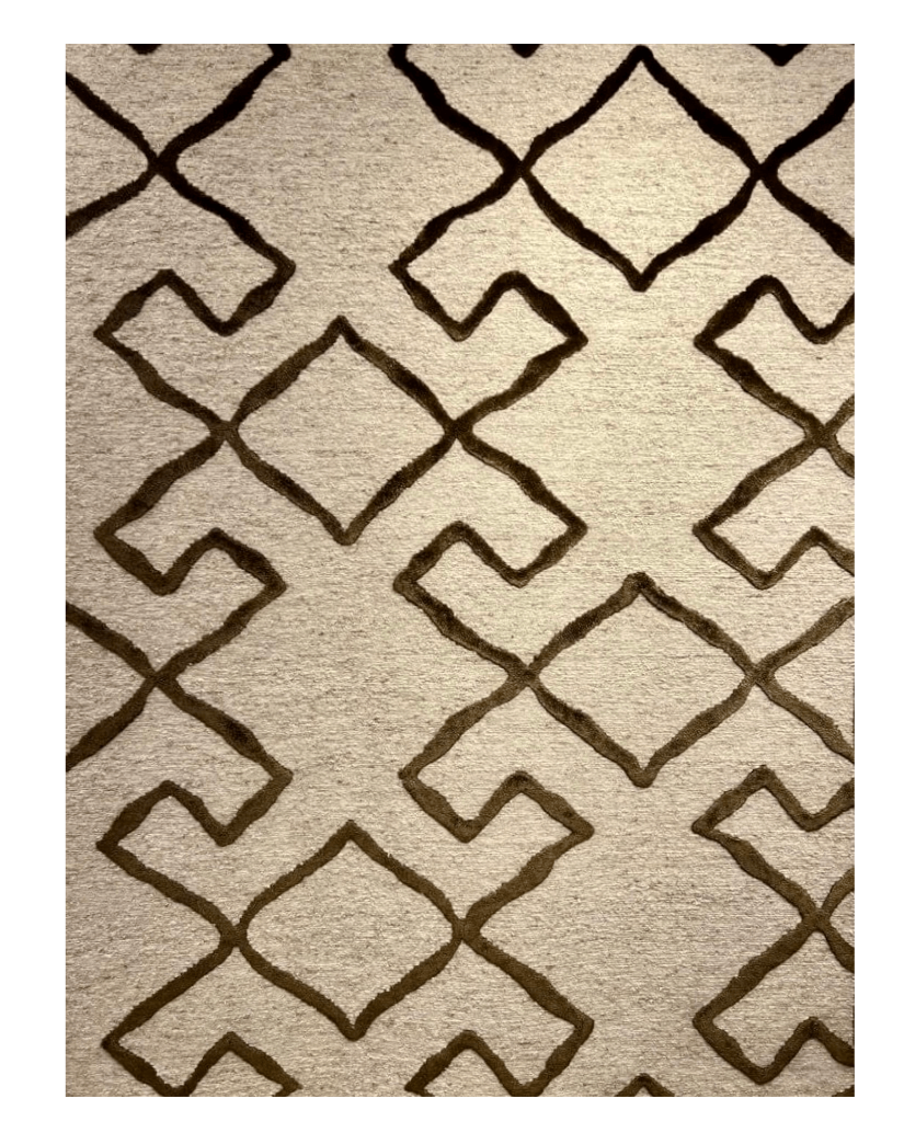 Modern Wool And Silk Indo Handmade Carpet product image #27556590354602