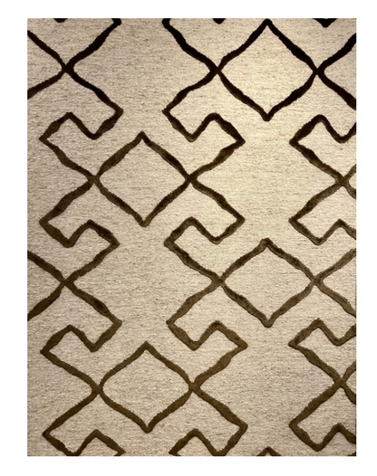 Modern Wool And Silk Indo Handmade Carpet-id2
