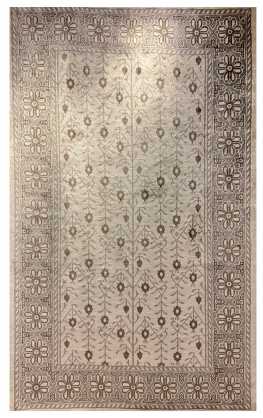 Modern Indian Handwoven Silk Area Rug