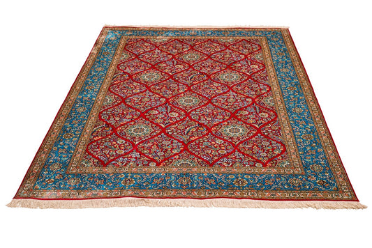 Kashmir Handmade Persian Four Season Silk Carpet