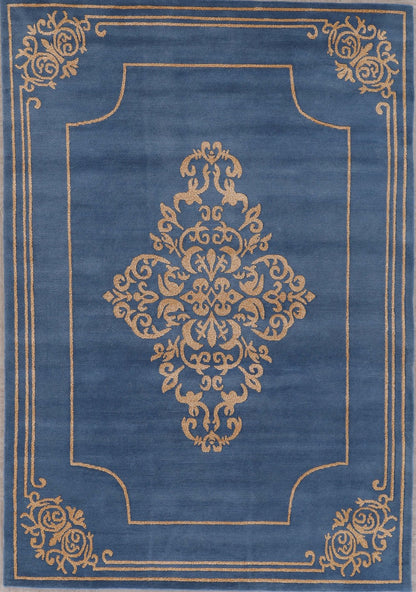Modern Fine Handmade Nepal Wool And Silk Carpet-id5
