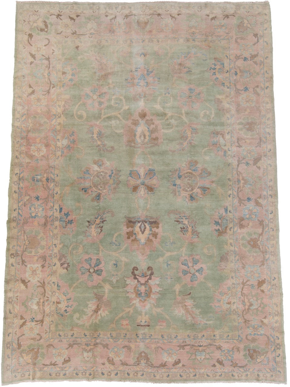 Handmade Fine Egyptian Floral Wool Carpet