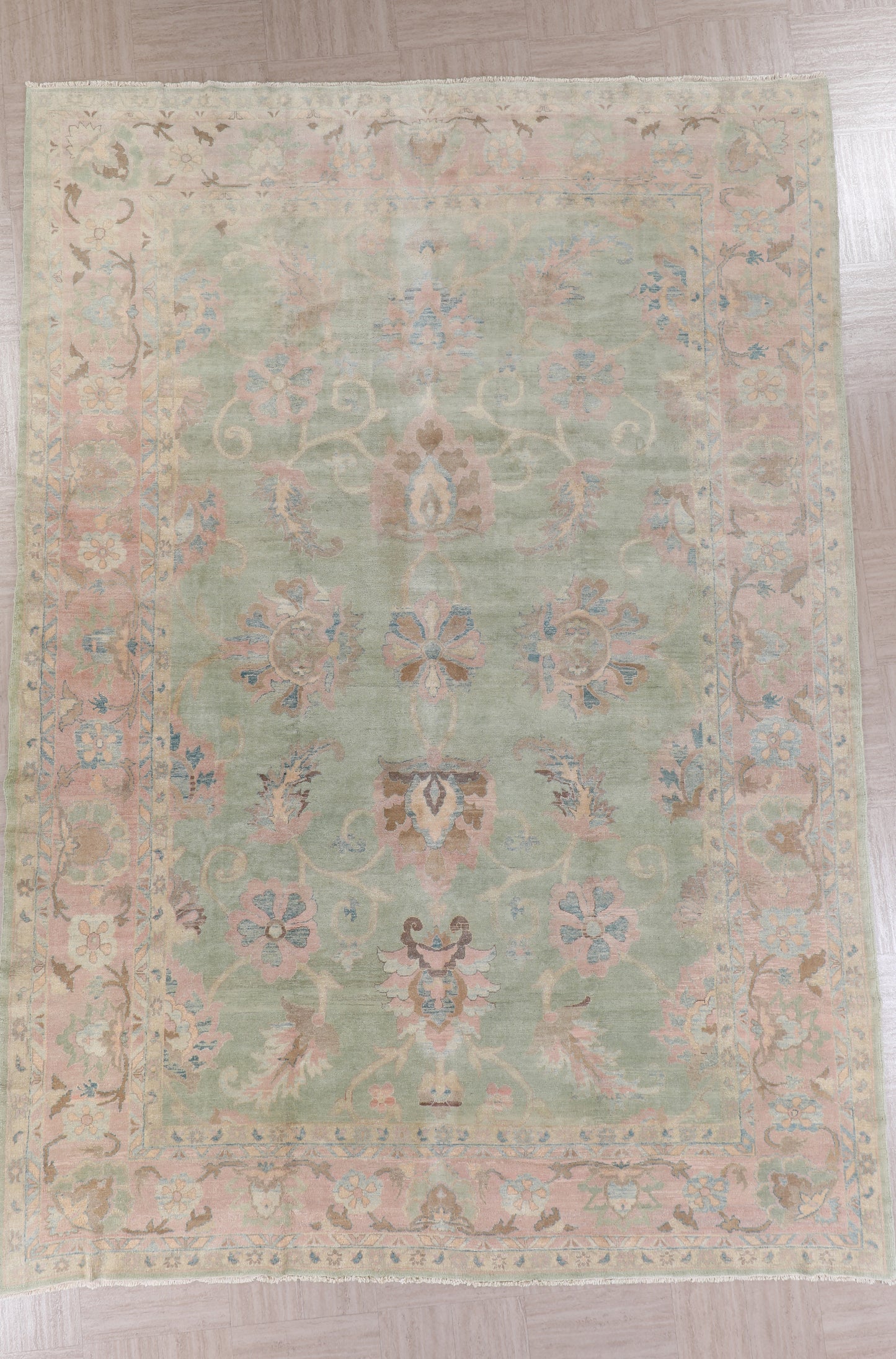 Handmade Fine Egyptian Floral Wool Carpet
