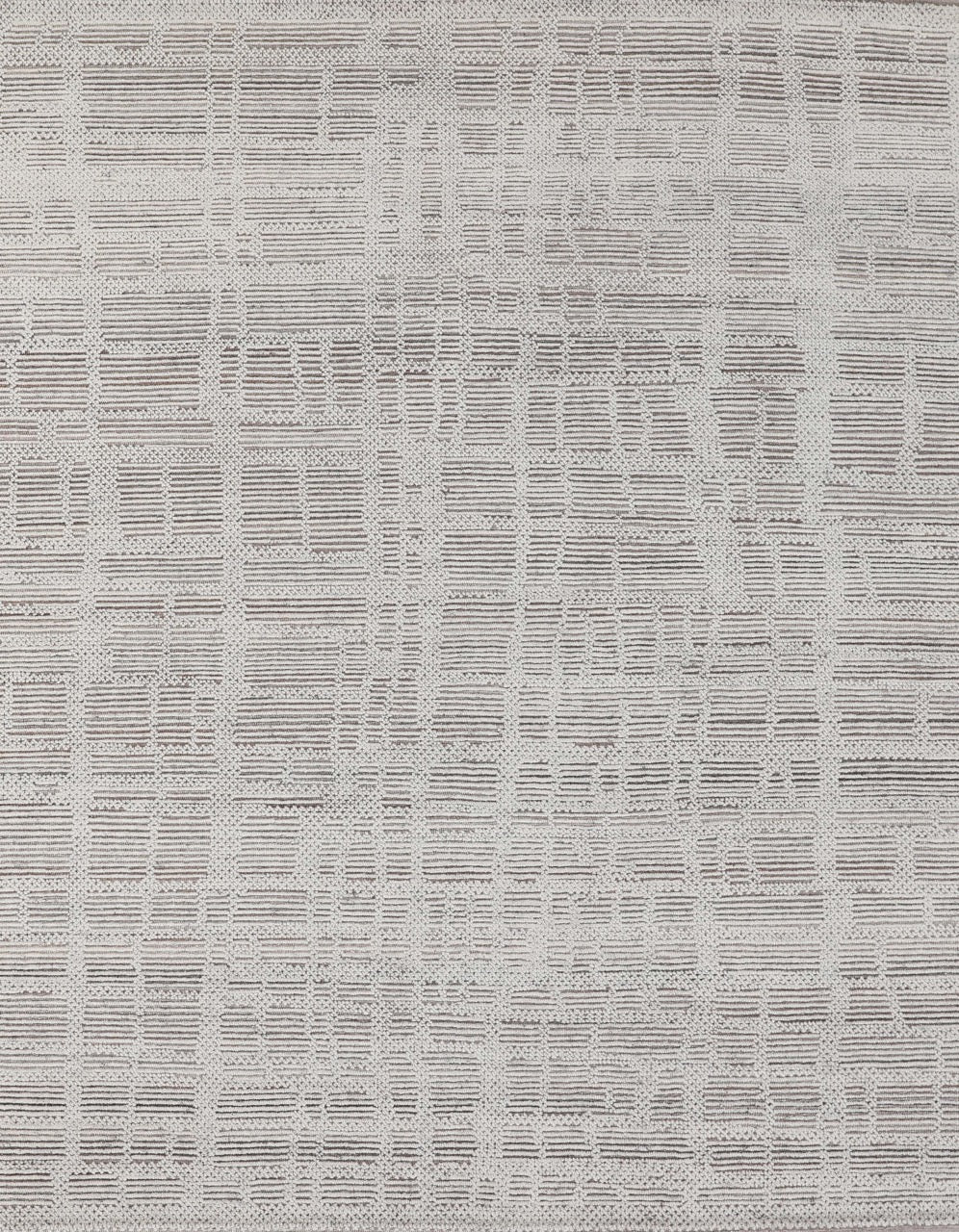 Modern Indian Wool Rug With A Moroccan Design.