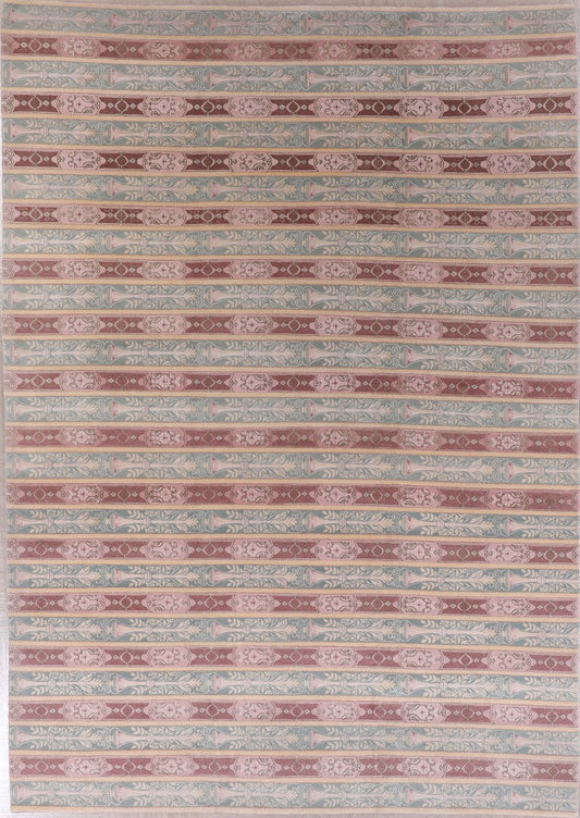 Nepali Modern Handmade Oversized Wool Rug.
