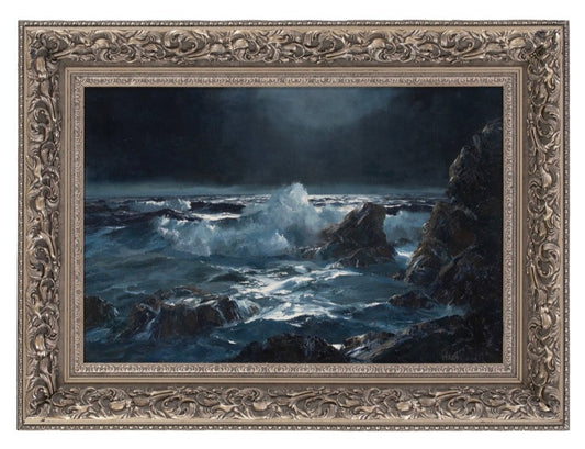 Framed Ocean Painting