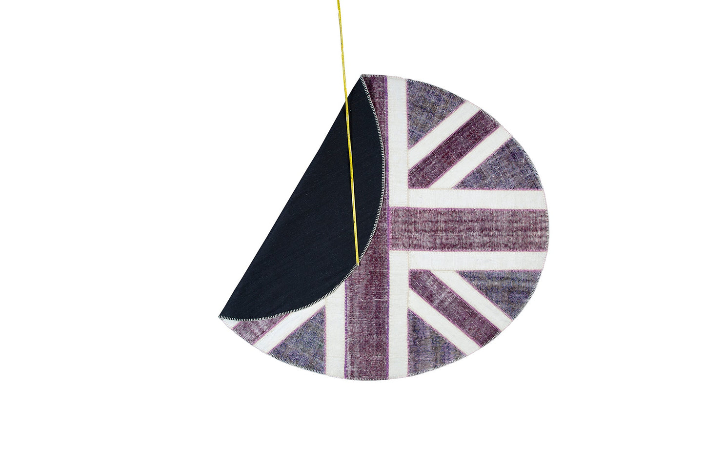 Vintage Patchwork Union Jack Turkish Oval Rug