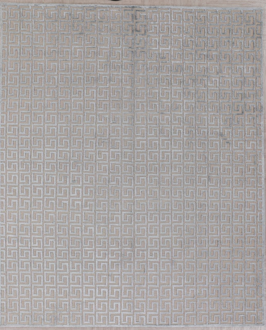 Modern Silk Wool Indian Handwoven Rug