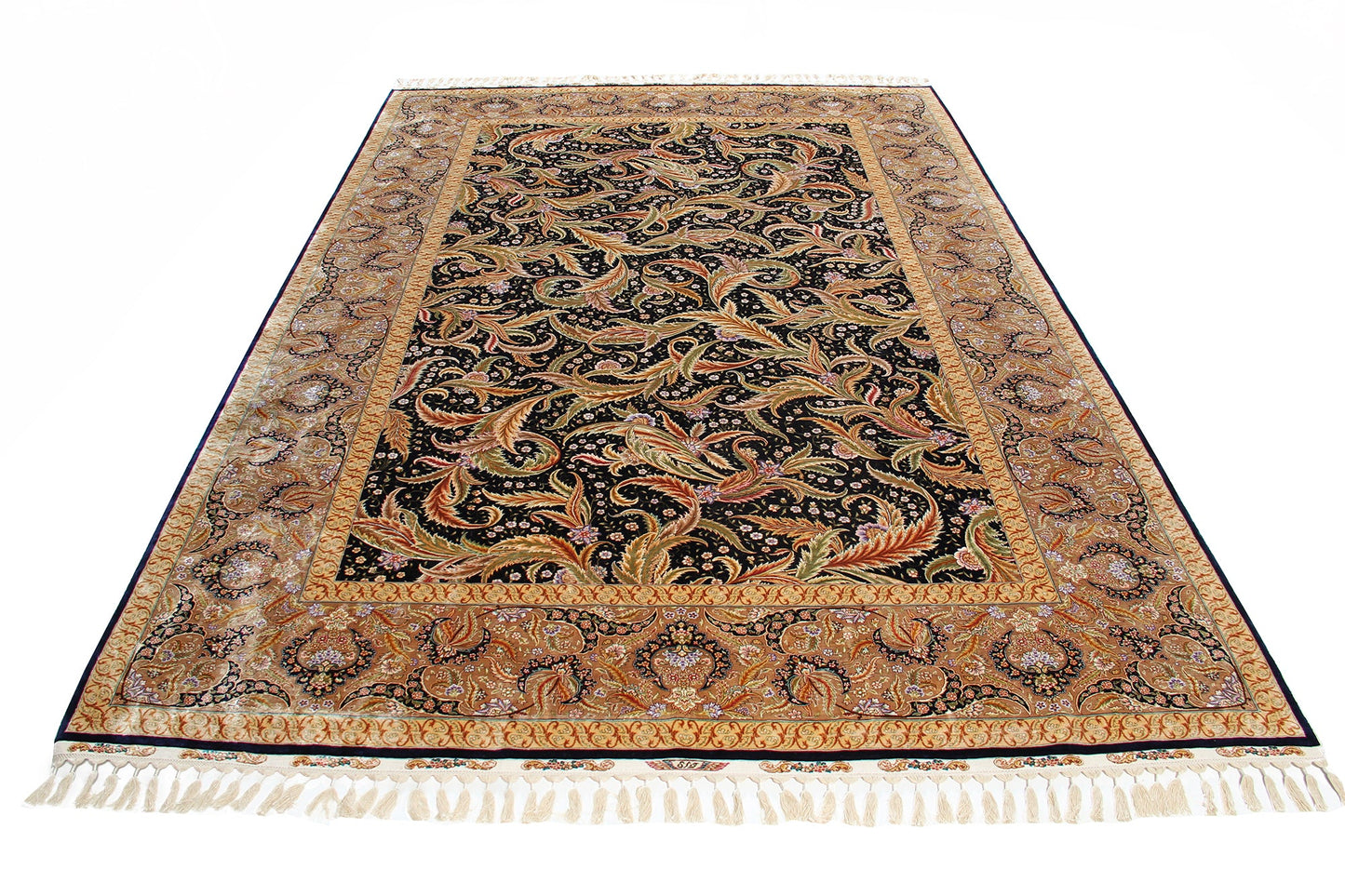 China Traditional Floral Silk Rug With Turkish Pattern And  China  Design product image #27556092969130