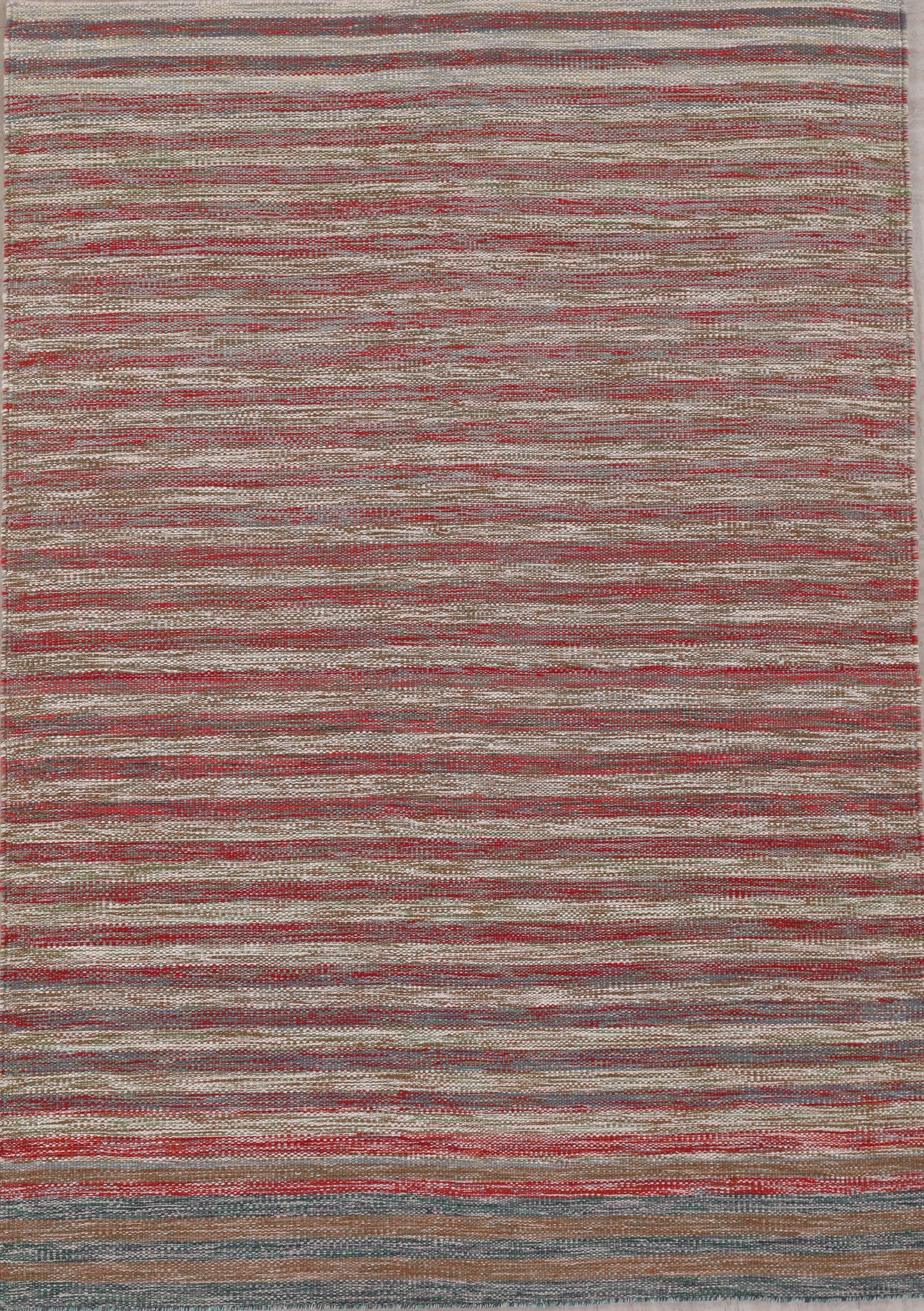Handmade Modern Striped Multicolor Wool Kilim product image #27645824434346