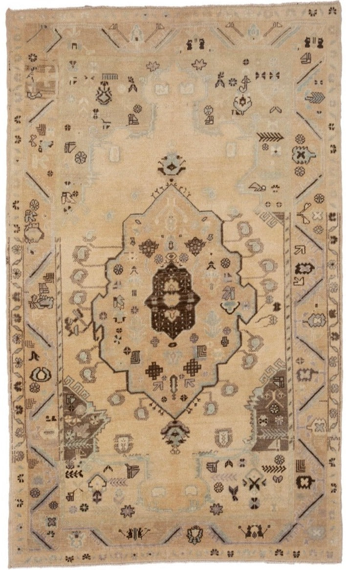 Handmade Vintage Turkish Wool Rug