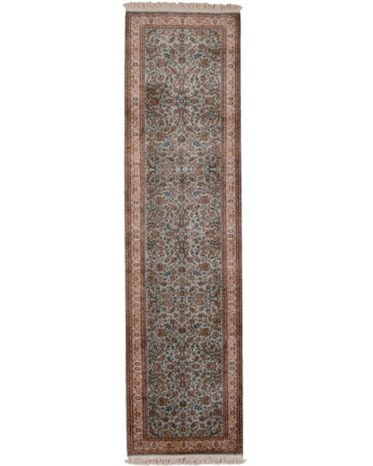 Fine Silk Handmade Kashmir Runner Rug