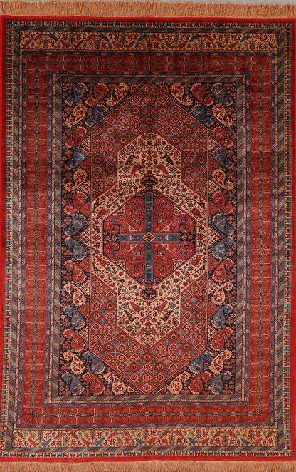 Persian Handmade Pure Silk Turkmen Design-id7

