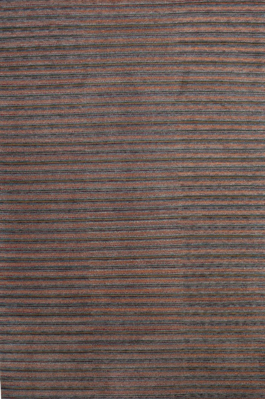 Handmade Indian Modern Striped  Wool Kilim