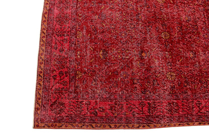 Vintage Wool Handmade Turkish Red Carpet-id7
