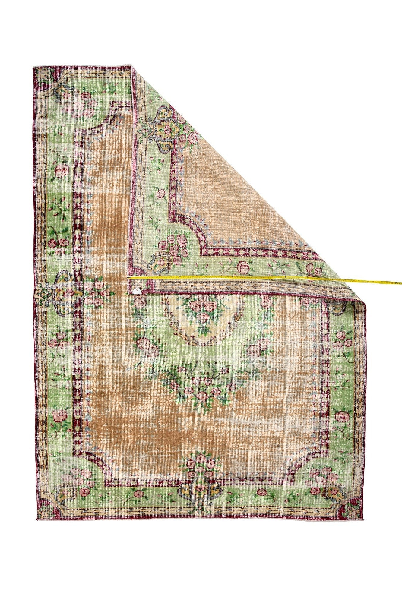 Vintage Handwoven Wool Turkish Carpet