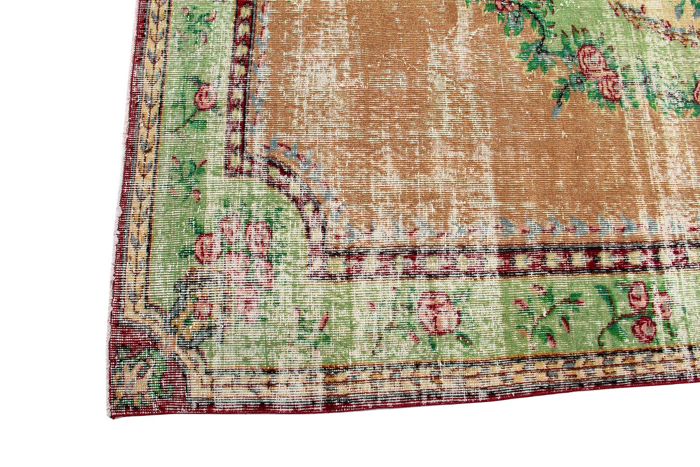 Vintage Handwoven Wool Turkish Carpet