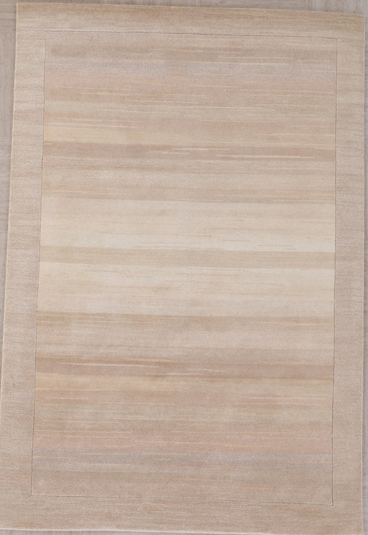 Modern Handmade Wool And Silk indian Area Rug