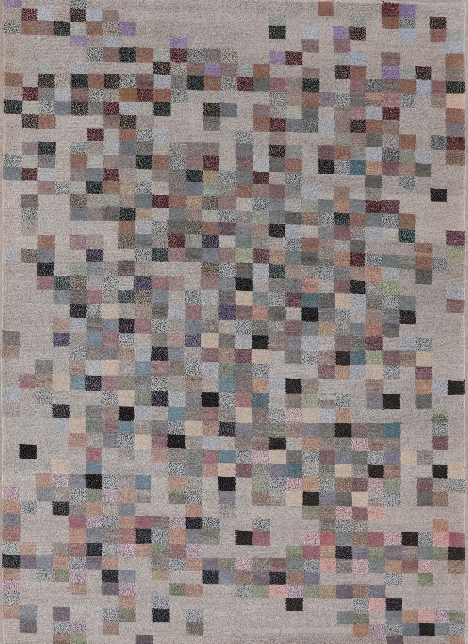 868 - Modern Wool Handmade Multicolor Area Rug.