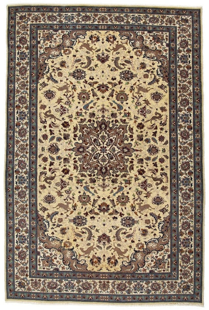 Persian Traditional Wool Hand-Knotted Nain Wool Area Rug-id2
