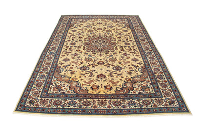 Persian Traditional Wool Hand-Knotted Nain Wool Area Rug-id5

