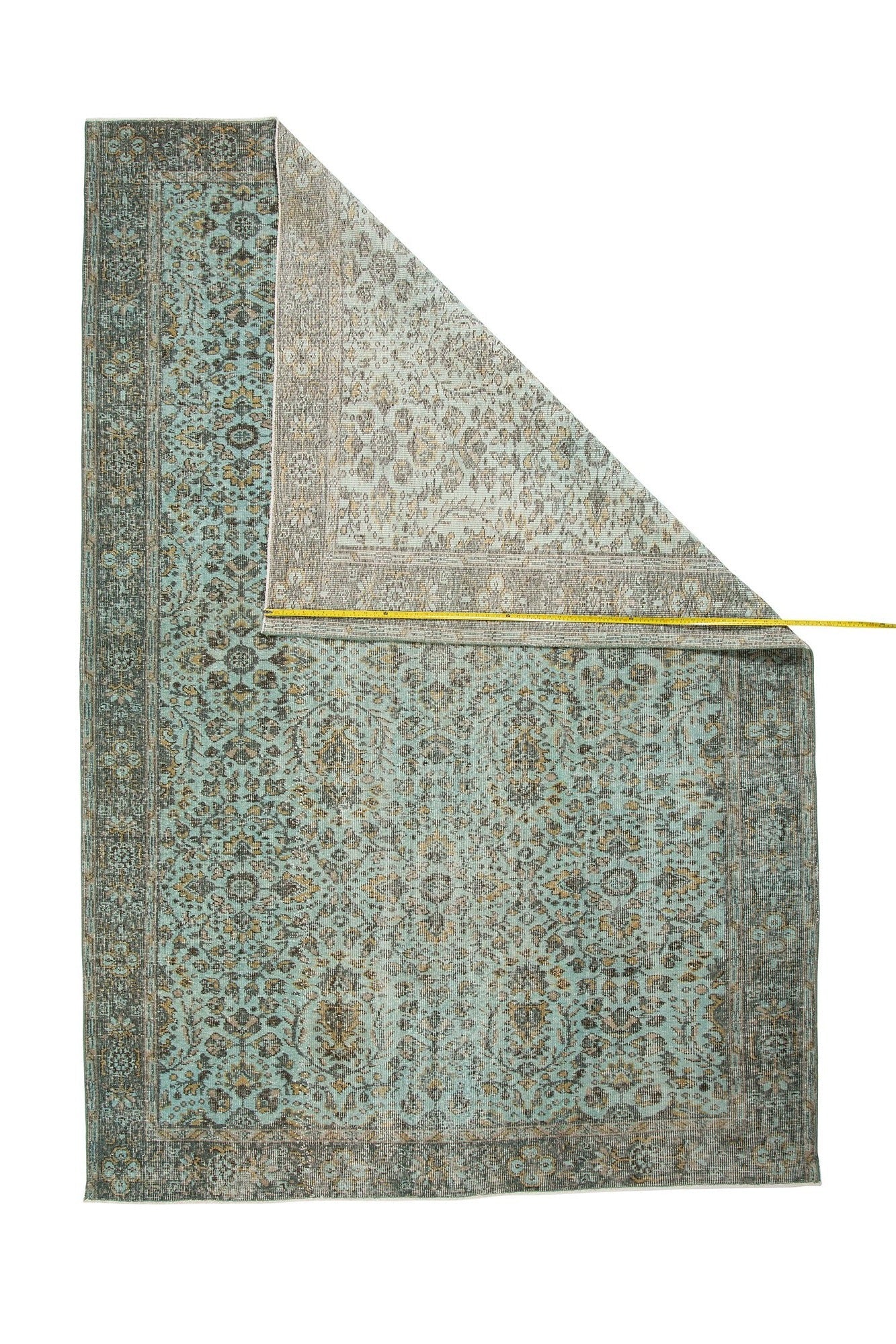 Handmade Turkish Vintage Wool Carpet Traditional Floral Design