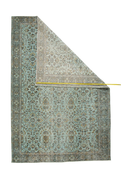 Handmade Turkish Vintage Wool Carpet Traditional Floral  Design-id4
